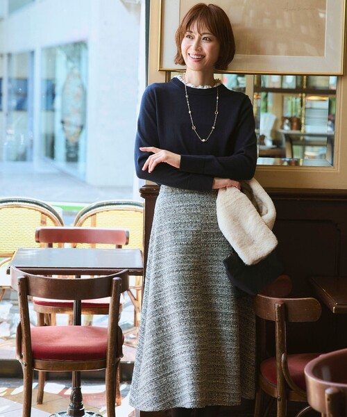 セール】レース襟ニット（ニット/セーター）｜AMACA（アマカ）の