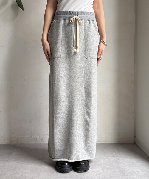 DouDou(ドゥドゥ)の「【インフルエンサーOKOCHI企画】裏毛タイトスカート(スカート・レディース・ブラウン/グレー・FREE/TM)」の14枚目の写真