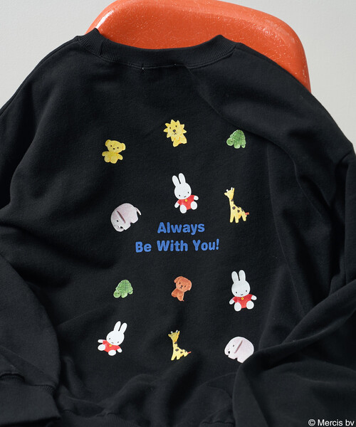 FREAK'S STORE(フリークスストア)の「miffy Toys プリント スウェット/ミッフィー(スウェット・レディース・グレー/ブラック・フリ-)」の1枚目の写真