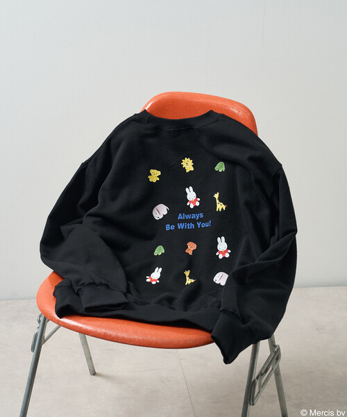 FREAK'S STORE(フリークスストア)の「miffy Toys プリント スウェット/ミッフィー(スウェット・レディース・グレー/ブラック・フリ-)」の3枚目の写真