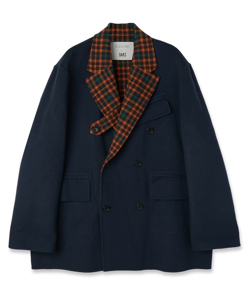 CULLNI（クルニ）の「CULLNI for DAKS LONDON Tailored Short Coat（その他アウター・メンズ・ベージュ/ネイビー/チェック/ブラック・0/1/2）」の4枚目の写真