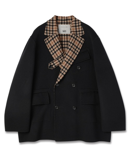 CULLNI（クルニ）の「CULLNI for DAKS LONDON Tailored Short Coat（その他アウター・メンズ・ベージュ/ネイビー/チェック/ブラック・0/1/2）」の2枚目の写真