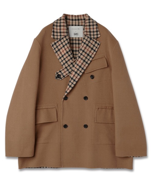 CULLNI（クルニ）の「CULLNI for DAKS LONDON Tailored Short Coat（その他アウター・メンズ・ベージュ/ネイビー/チェック/ブラック・0/1/2）」の12枚目の写真