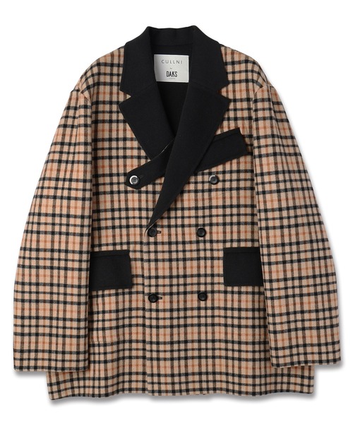 CULLNI（クルニ）の「CULLNI for DAKS LONDON Tailored Short Coat（その他アウター・メンズ・ベージュ/ネイビー/チェック/ブラック・0/1/2）」の6枚目の写真