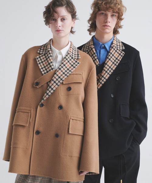 CULLNI（クルニ）の「CULLNI for DAKS LONDON Tailored Short Coat（その他アウター・メンズ・ベージュ/ネイビー/チェック/ブラック・0/1/2）」の8枚目の写真