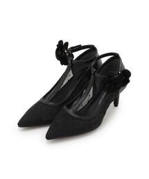 WILLSELECTION | フラワーモチーフドットチュールパンプス(パンプス)