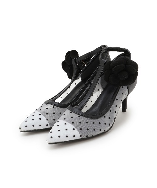 WILLSELECTION(ウィルセレクション)の「フラワーモチーフドットチュールパンプス(パンプス・レディース・オフホワイト/ブラック・MEDIUM/LARGE)」の13枚目の写真