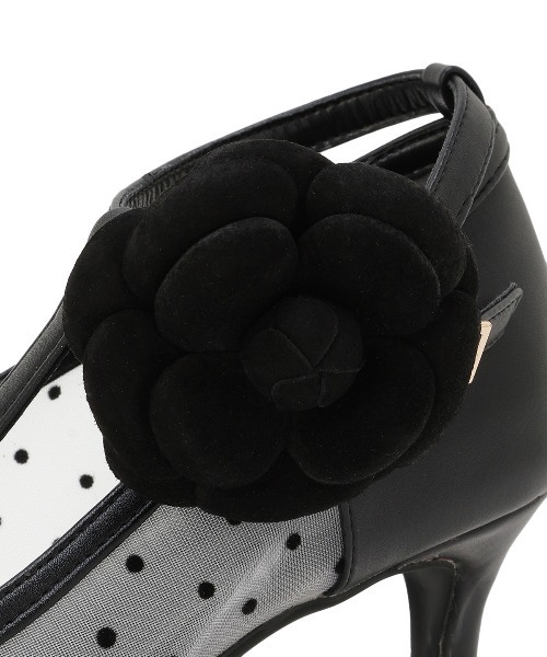 WILLSELECTION(ウィルセレクション)の「フラワーモチーフドットチュールパンプス(パンプス・レディース・オフホワイト/ブラック・MEDIUM/LARGE)」の9枚目の写真