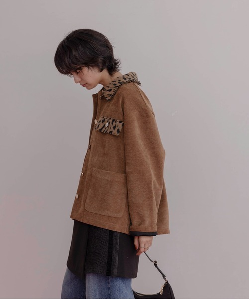 超美品♡値下げ♡Eimee Law♡ベロアボンディング ハートボタンカバーオール ベロアボンディング ハートボタンカバーオール（カバーオール）｜Eimee