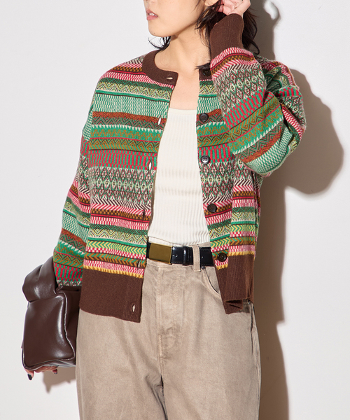 セール】ジャガードカーディガン（カーディガン/ボレロ）｜journal