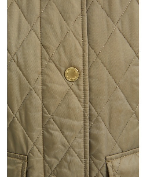 Barbour（バブアー）の「Paige ノーカラー キルティング ジャケット（レディース）（ノーカラージャケット・レディース・ブラウン/ブラック・SMALL/MEDIUM/LARGE）」の12枚目の写真