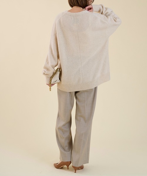 marmors（マルモア）の「【marmors】yak gown cardigan（ニット/セーター・レディース・ライトブルー/オフホワイト/イエロー・36）」の9枚目の写真