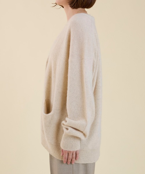 marmors（マルモア）の「【marmors】yak gown cardigan（ニット/セーター・レディース・ライトブルー/オフホワイト/イエロー・36）」の11枚目の写真