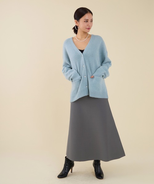 marmors（マルモア）の「【marmors】yak gown cardigan（ニット/セーター・レディース・ライトブルー/オフホワイト/イエロー・36）」の16枚目の写真