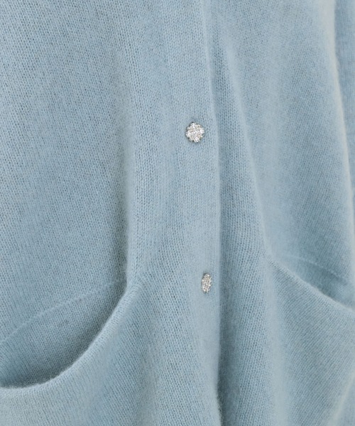 marmors（マルモア）の「【marmors】yak gown cardigan（ニット/セーター・レディース・ライトブルー/オフホワイト/イエロー・36）」の21枚目の写真