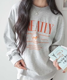 ロゴ刺繍スウェット