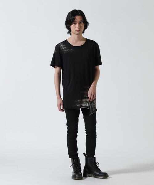 KMRii（ケムリ）の「KMRii/ケムリ/Black Shadow Slash Cut/SS Tee（T
