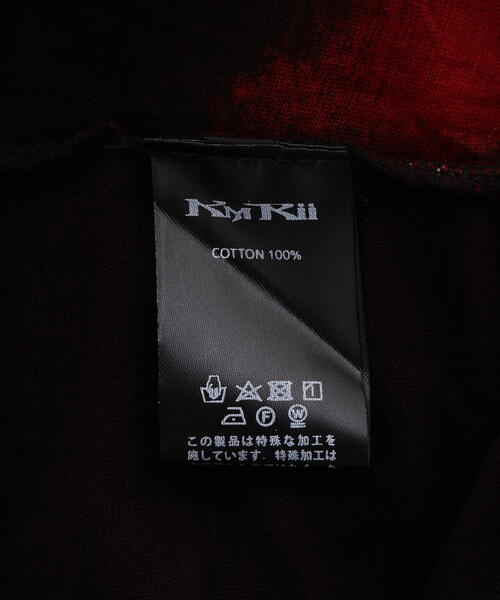 セール】KMRii/ケムリ/Black Shadow Slash Cut/SS Tee（Tシャツ