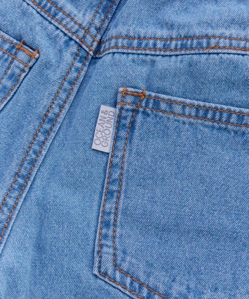 Ocean&Ground(オーシャン&グラウンド)の「サイドデザインデニムパンツ(デニムパンツ・キッズ・ダークインディゴブルー/ケミカルウォッシュ・100/90/140/130/120/110)」の18枚目の写真