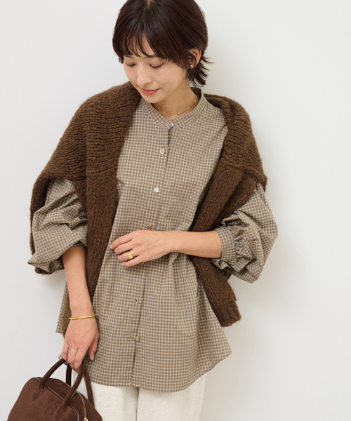 セール】チェックボウタイブラウス（シャツ/ブラウス）｜JOURNAL