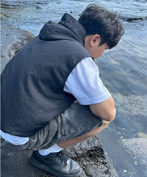 DIMITRI BLACK(ディミトリブラック)の「バイオウォッシングカーペンターバミューダデニムパンツ_グレー(その他パンツ・レディース・その他・MEDIUM/LARGE/X-LARGE/XX-LARGE/SMALL)」の16枚目の写真