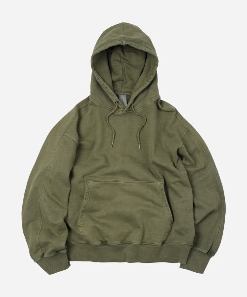 FRIZMWORKS(フリズムワークス)の「OG PIGMENT DYEING HOODY 002 _ GREEN(パーカー・メンズ・その他・SMALL/MEDIUM/LARGE/X-LARGE)」の1枚目の写真