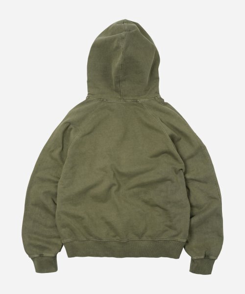 FRIZMWORKS(フリズムワークス)の「OG PIGMENT DYEING HOODY 002 _ GREEN(パーカー・メンズ・その他・SMALL/MEDIUM/LARGE/X-LARGE)」の3枚目の写真