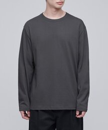 ベーシック長袖Tシャツ[ガンメタル]