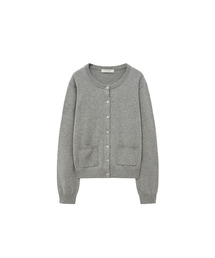 SIYAZU（シヤジュ）の「SIKN2150 Wool Blend Core Knit Cardigan_Melange Gray（カーディガン/ボレロ）」