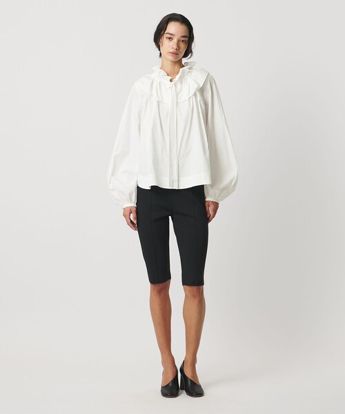 AEWEN MATOPH（イウエン マトフ）の「＜AEWEN MATOPH＞ギャザーリボンブラウス ‐ ウォッシャブル ‐（シャツ/ブラウス・レディース・ライラック/ベージュ/ホワイト・FREE）」の9枚目の写真