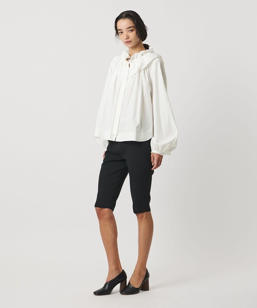 AEWEN MATOPH（イウエン マトフ）の「＜AEWEN MATOPH＞ギャザーリボンブラウス ‐ ウォッシャブル ‐（シャツ/ブラウス・レディース・ライラック/ベージュ/ホワイト・FREE）」の10枚目の写真