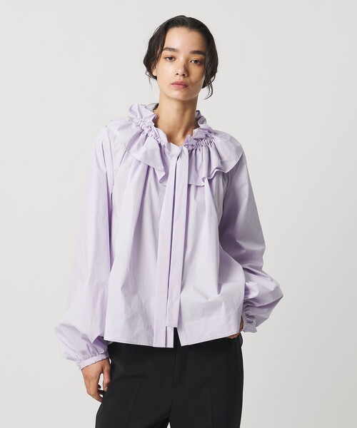 AEWEN MATOPH（イウエン マトフ）の「＜AEWEN MATOPH＞ギャザーリボンブラウス ‐ ウォッシャブル ‐（シャツ/ブラウス・レディース・ライラック/ベージュ/ホワイト・FREE）」の12枚目の写真