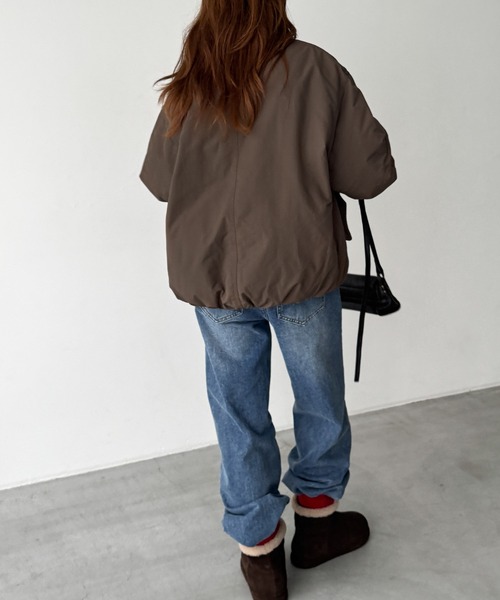 CANAL JEAN（キャナルジーン）の「El mar　ボア襟ダウンジャケット（ダウンジャケット/コート・レディース・カーキ/ブラウン・ONE SIZE）」の4枚目の写真