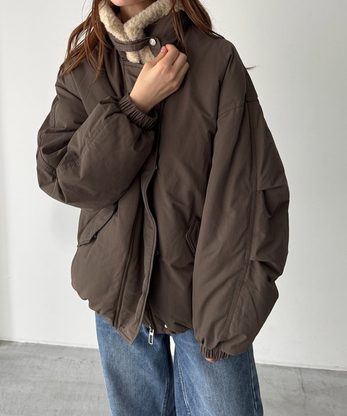 CANAL JEAN（キャナルジーン）の「El mar　ボア襟ダウンジャケット（ダウンジャケット/コート・レディース・カーキ/ブラウン・ONE SIZE）」の5枚目の写真