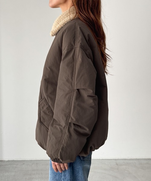 CANAL JEAN（キャナルジーン）の「El mar　ボア襟ダウンジャケット（ダウンジャケット/コート・レディース・カーキ/ブラウン・ONE SIZE）」の8枚目の写真