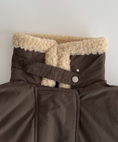 CANAL JEAN（キャナルジーン）の「El mar　ボア襟ダウンジャケット（ダウンジャケット/コート・レディース・カーキ/ブラウン・ONE SIZE）」の13枚目の写真