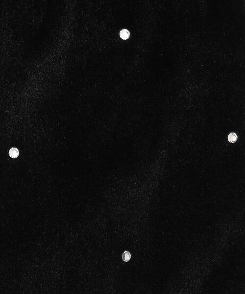 Afternoon Tea（アフタヌーンティー）の「ベロアストーングローブ（手袋・レディース・グレー/ブラック・ONE SIZE）」の6枚目の写真