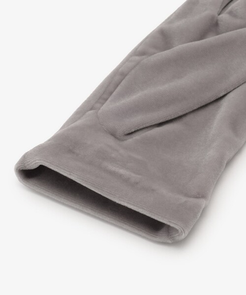 Afternoon Tea（アフタヌーンティー）の「ベロアストーングローブ（手袋・レディース・グレー/ブラック・ONE SIZE）」の8枚目の写真