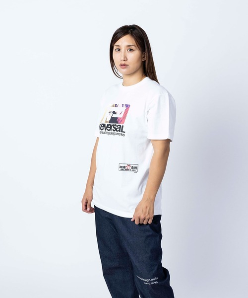 reversal.dogi.design.works(リバーサル・ドーギ・デザイン・ワークス)の「<reversal/リバーサル>湘南爆走族×rvddw EGUCHI AND YOSHIKO TEE(Tシャツ/カットソー・メンズ・ブラック/ホワイト・XX-LARGE/LARGE/MEDIUM/X-LARGE)」の16枚目の写真