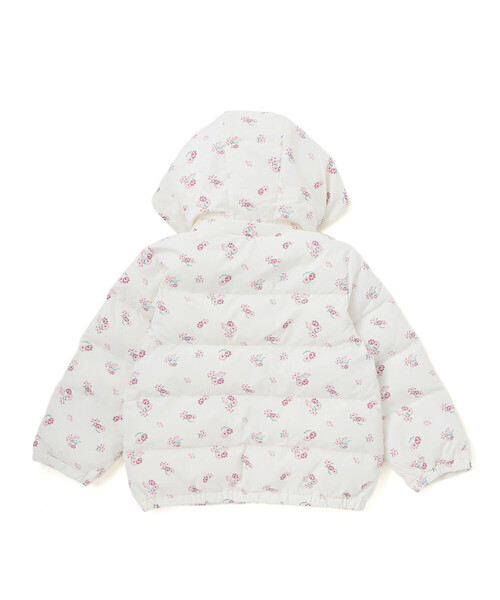 BeBe（ベベ）の「【撥水加工】Girlyフラワープリントタフタフード中綿コート（ダウンジャケット/コート・キッズ・ピンク系その他・150cm/110cm/140cm/120cm/130cm/100cm）」の11枚目の写真