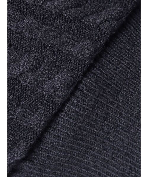 dazzlin（ダズリン）の「【20周年記念復刻！】ケーブルシャツドッキングニット（ニット/セーター・レディース・オフホワイト/グレー/ネイビー/ベージュ/ボルドー・FREE）」の19枚目の写真