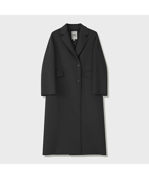 Vivacious(ビバシャス)の「Bordo Handmade Wool Coat BLACK(チェスターコート・レディース・ブラック・SMALL/MEDIUM)」の1枚目の写真