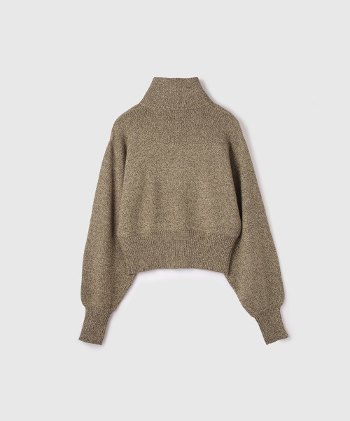 VICKY（ビッキー）の「メニボタン2WAYネックニット≪手洗い可能≫（ニット/セーター・レディース・ベージュ/ダークグレー/ブラウン・M）」の5枚目の写真