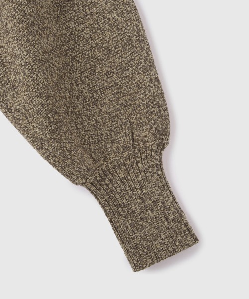 VICKY（ビッキー）の「メニボタン2WAYネックニット≪手洗い可能≫（ニット/セーター・レディース・ベージュ/ダークグレー/ブラウン・M）」の8枚目の写真