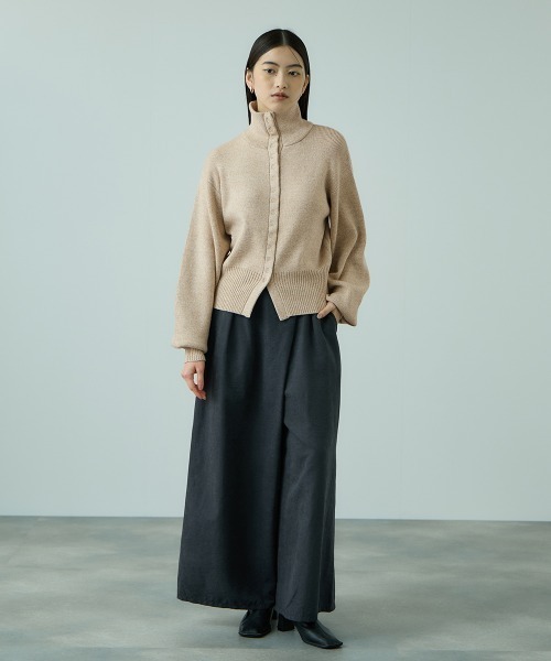 VICKY（ビッキー）の「メニボタン2WAYネックニット≪手洗い可能≫（ニット/セーター・レディース・ベージュ/ダークグレー/ブラウン・M）」の16枚目の写真