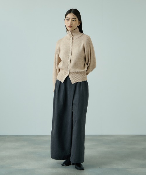 VICKY（ビッキー）の「メニボタン2WAYネックニット≪手洗い可能≫（ニット/セーター・レディース・ベージュ/ダークグレー/ブラウン・M）」の17枚目の写真