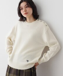 セール】【ユニセックス／洗える】コットンカシミヤブレンドセーター