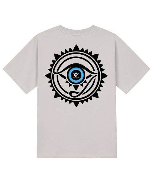 KAN6312(カン6312)の「KTC0100 ホルスの目 半袖Tシャツ - ベージュ(Tシャツ/カットソー・メンズ・その他・MEDIUM/SMALL/X-LARGE/LARGE)」の1枚目の写真