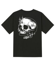 KTB0190 スカルアート 半袖Tシャツ ブラック