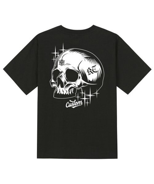 KAN6312(カン6312)の「KTB0190 スカルアート 半袖Tシャツ ブラック(Tシャツ/カットソー・メンズ・その他・LARGE/MEDIUM/SMALL/X-LARGE)」の1枚目の写真